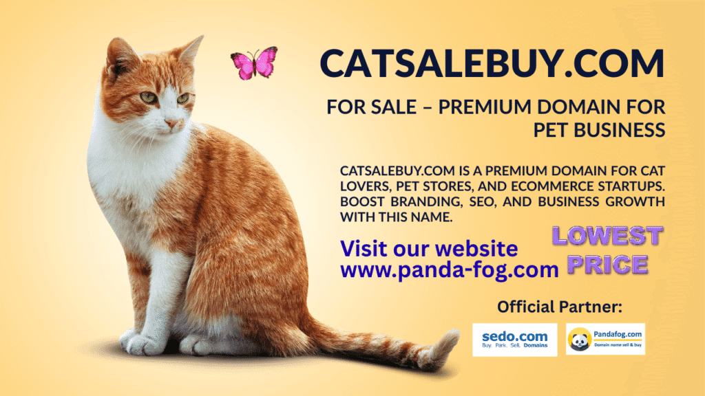 CatSaleBuy.com for Sale – Premium Domain for Pet Business