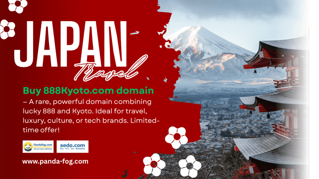 Premium Domain for Sale: 888Kyoto.com — A Powerful Name with Global Appeal